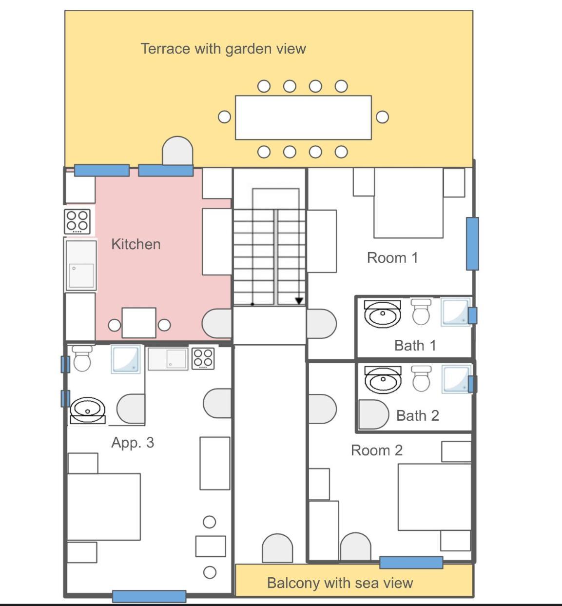 ראב Superior Rooms Sea Side View מראה חיצוני תמונה